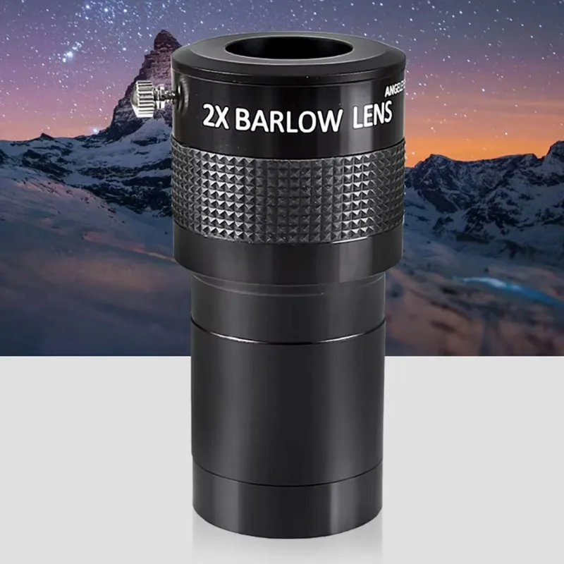 Angeleyes Metal 2x Barlow Lens Multiplier Mirror 2 Inch M42 Thread Astronomical Telescope Accessory