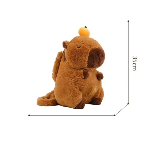 Cute Soft Plush Capybara Backpack Girl Fashionable Crossbody Bag for Women Kawaii Shoulder Bag for Children Gifts for Girlfriend 6 Cute Soft Plush Capybara Backpack Girl Fashionable Crossbody Bag for Women Kawaii Shoulder Bag for Children Gifts for – view 6