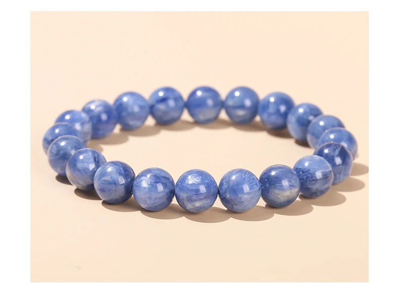 JD Natürliches Brasilianisches Kyanit-Armband Heilstein-Perlen für Frauen Männer Chakra-Energie Schmuck Armbänder Geschenk – Detail 10