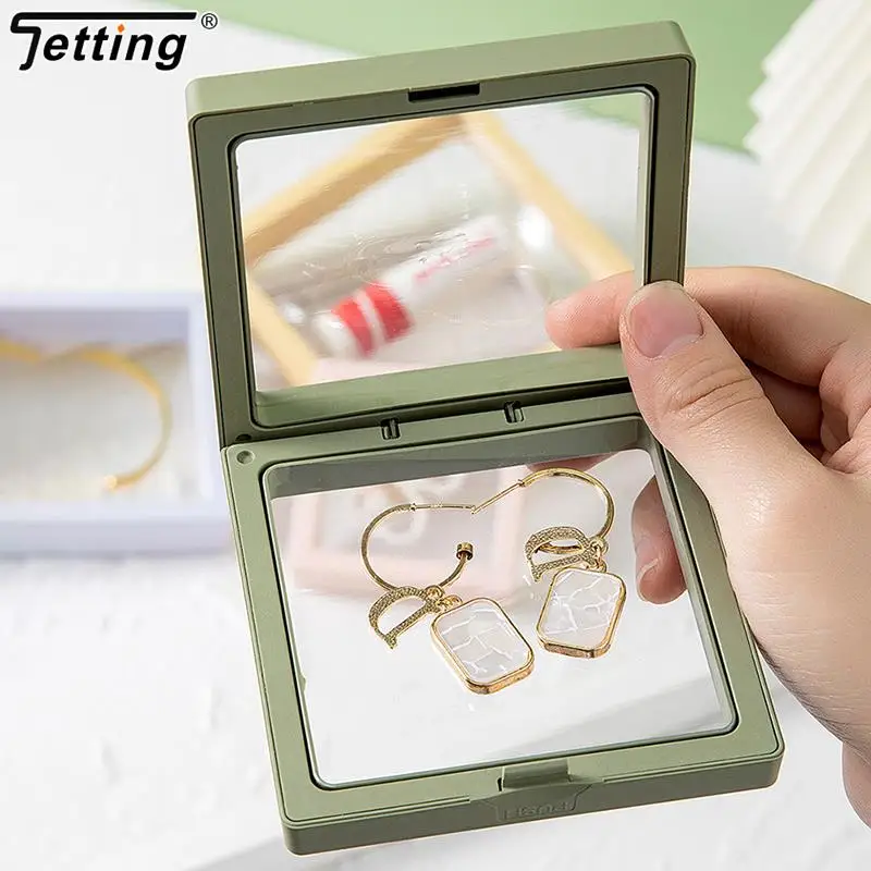 1Pc Portable Storage Small Travel Portable Jewelry Case Holder For Necklaces Earrings Rings And Pearls 2.8×2.8in