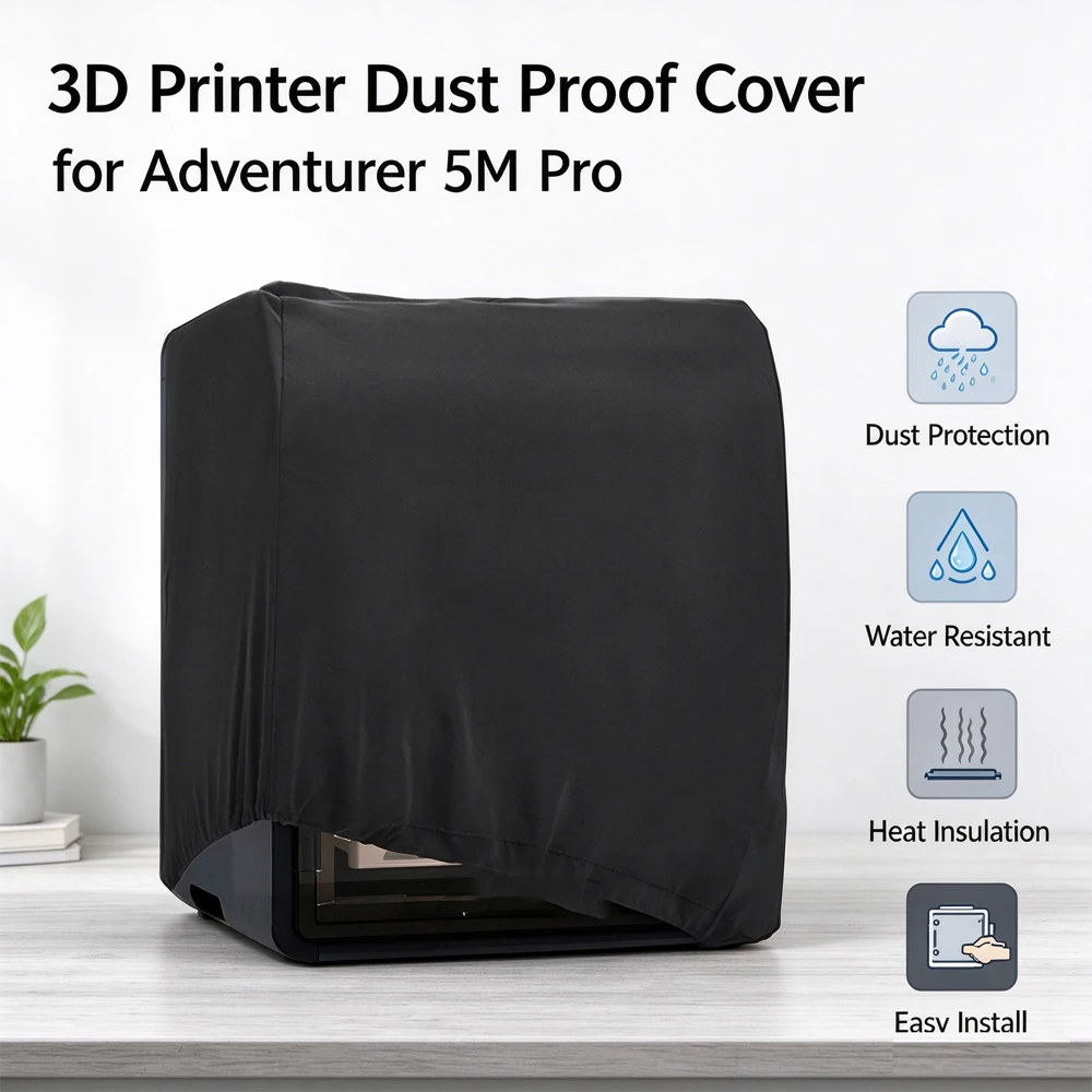 3D Printer Accessories Dust Proof Cover Stretch Sleeve, Dustproof Protective Enclosure for Adventurer 5M Pro