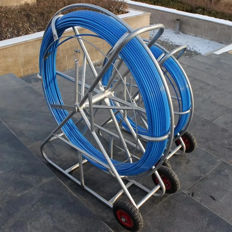 Cable pulling tools, electric push rods, fiberglass pipes