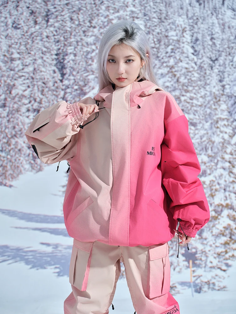 [Sweetheart Guava] 24-year-old new ski suit color design snow suit men's and women's models