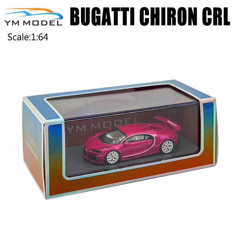 YM Model 1/64 Bugatti Chiron CRL Resin Limited Edition Alloy Toy Motor Vehicle Diecast Metal Model Gifts