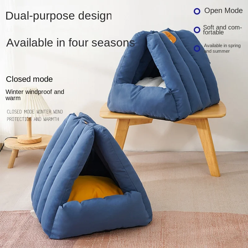 Dog Sofa Pet Bed Kennel Mat Soft Puppy Beds Cat House Warm Pets Couch Cats Supplies Large Dog Winter Multifunction Accessories