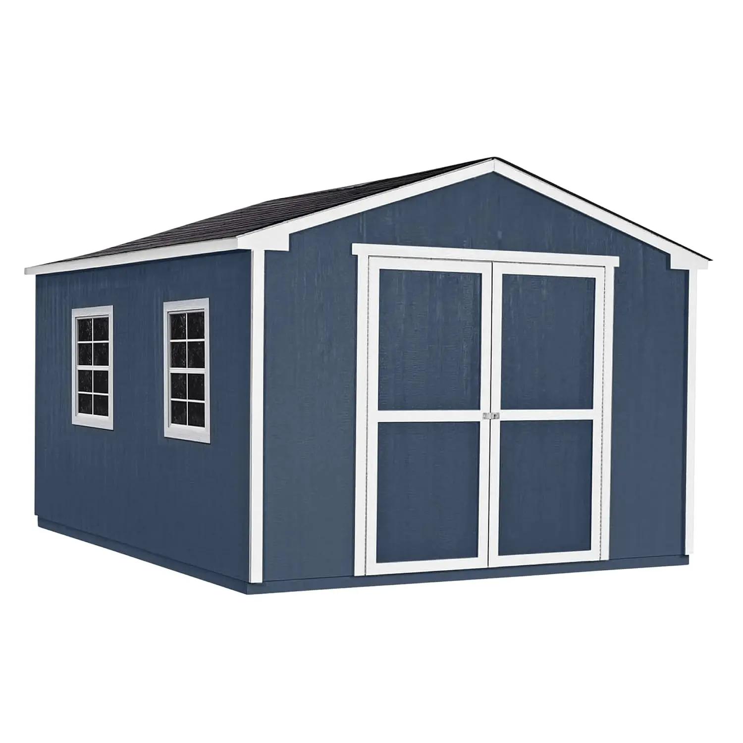 10x16 Wooden Storage Shed Gable Roof 2x3 Framing Outdoor Garden Tool House Backyard DIY Assembly, Customized