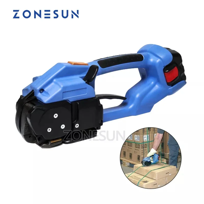 

ZONESUN strapping machine ORT-200 Battery Powered electric pet strap packing Tool Electric Plastic Strapping Tool