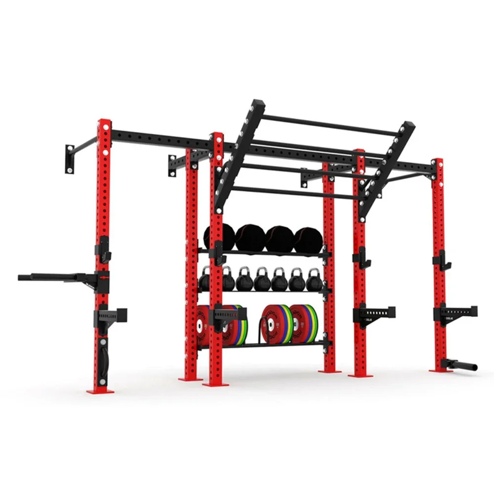 

Longotech Custom Commercial Strength Training Multi Functional Fitness Equipment Storage Racks & Shelving Units Power Rack