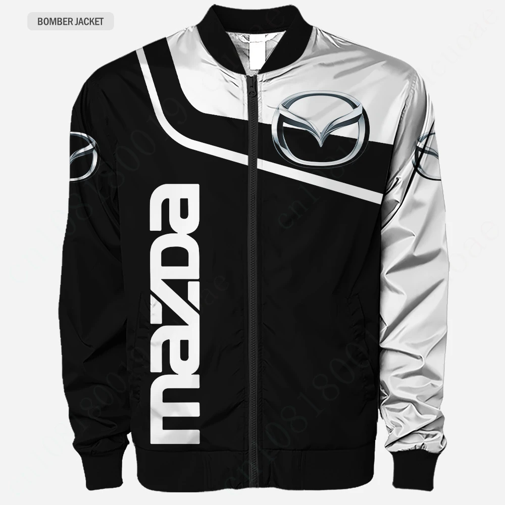 Mazda Jacket Thick Coats Harajuku Parkas 3D Windbreaker Jackets For Men's Clothing Techwear Baseball Uniform Bomber Jacket