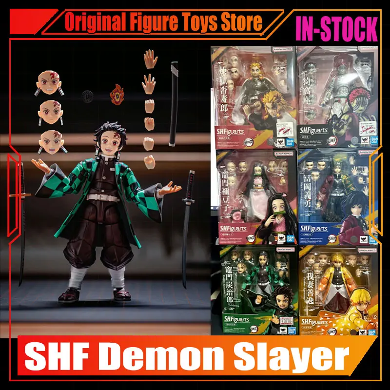 

In Stock 100% Original SHF Demon Slayer Anime Figure Kamado Tanjirou Anime Action Figure Agatsuma Zenitsu Model Toy Kids Gifts