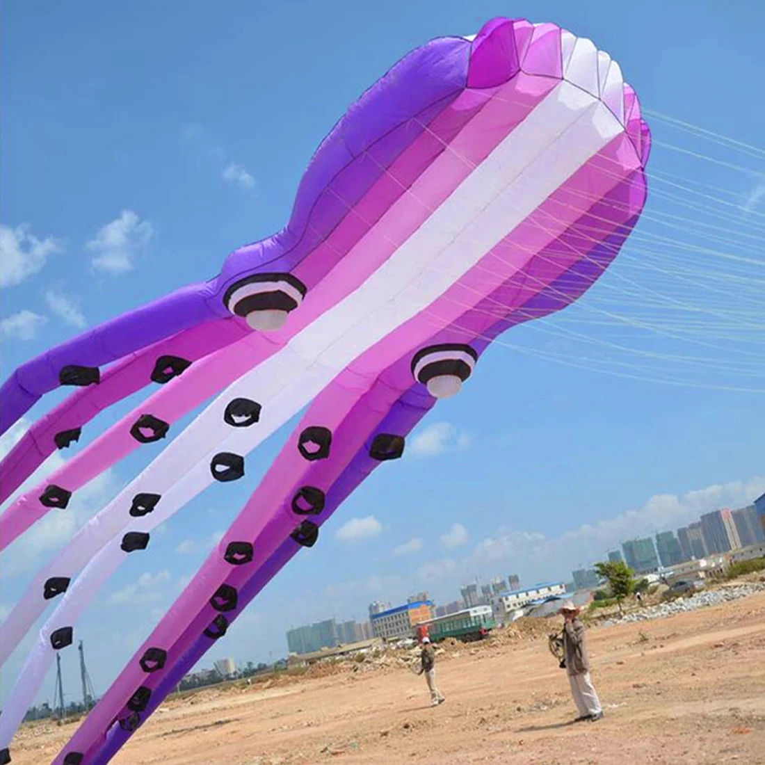 9KM Giant 23m Octopus Kite Line Laundry Kite Soft Inflatable 30D Ripstop Nylon with Bag for Kite Festival (Accept wholesale)