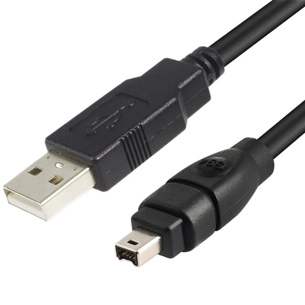 Firewire IEEE 1394 4Pin Male To USB Male ILink Adapter Cord Cable for Sony DCR-TRV75E Digital Camera DV Machine 1.8m 3m 4.5m