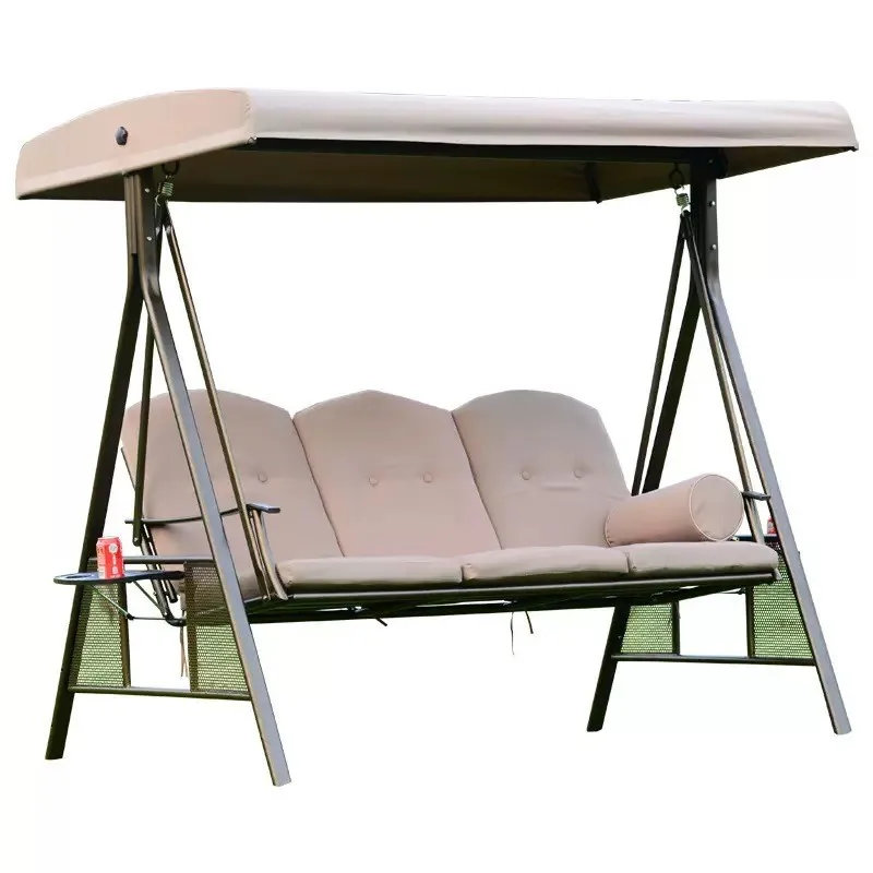 

Wrought iron swing villa courtyard garden can lie down and sit comfortably, sun protection and waterproof outdoor swing outdoor