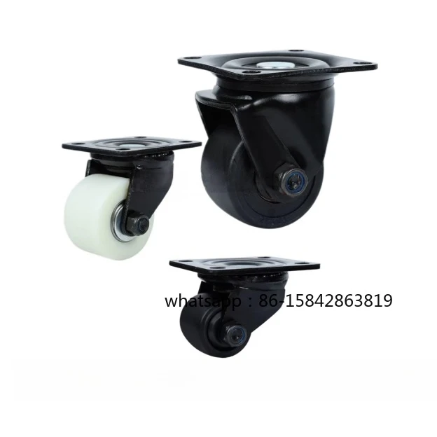Low Gravity Heavy Load Nylon Caster D54 D75 Swivel Fixed Wheel