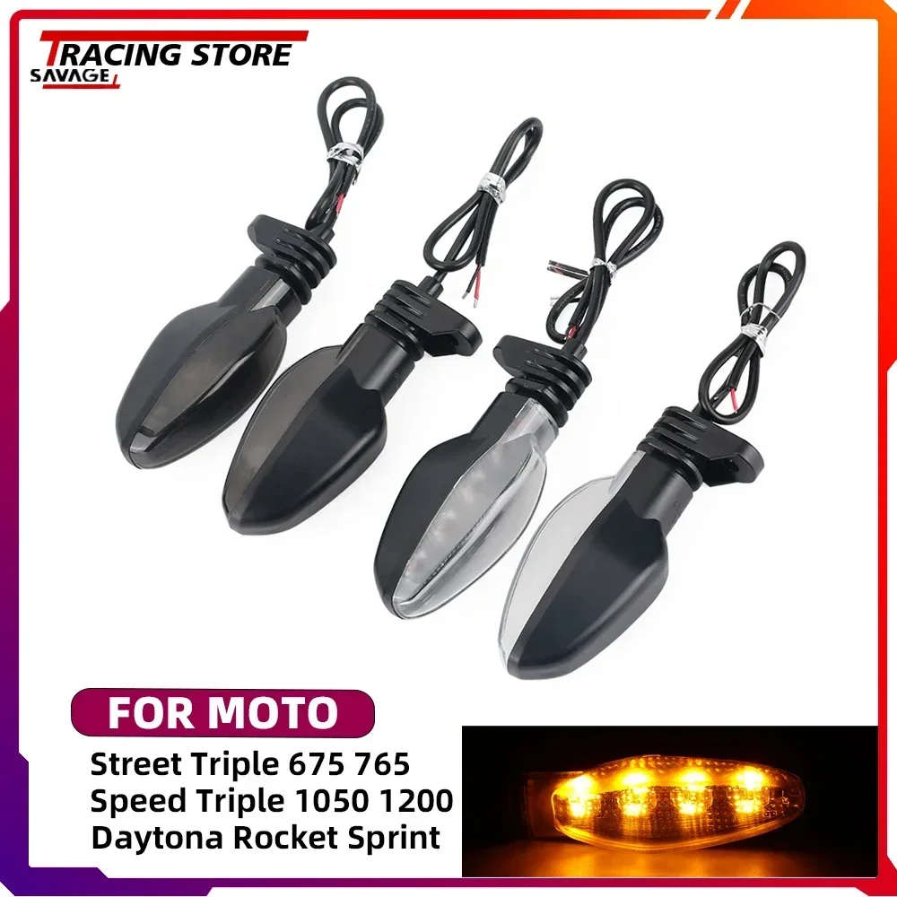 

Motorcycle Turn Signal Light For Street Triple 675 765 Speed Triple 1050 1200 Daytona 675 765 Rocket 2500 Sprint 1050 Flashing