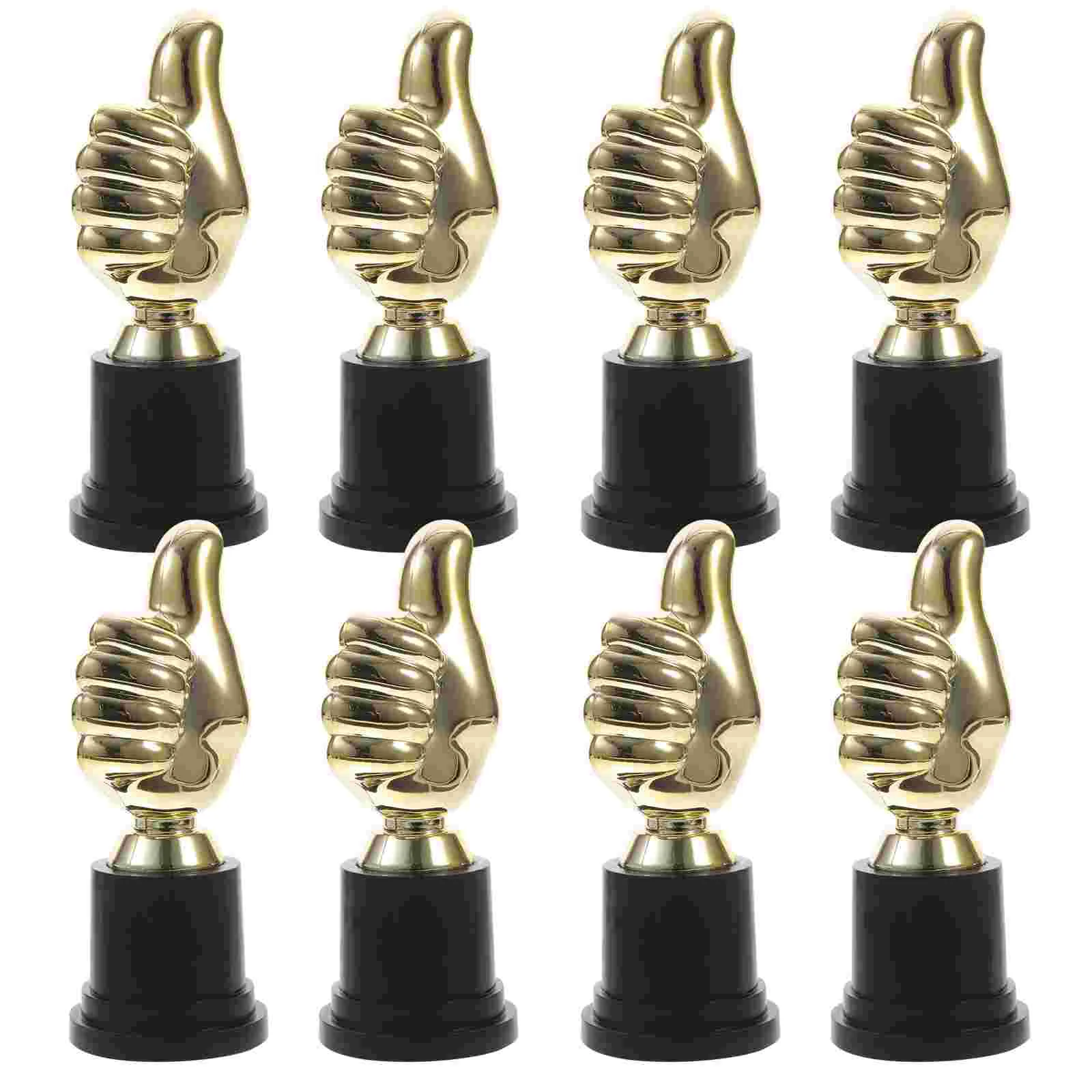 

8 Pcs Trophy Golden Unisex Competition Award Mini Awards Funny Plastic Small Basketball