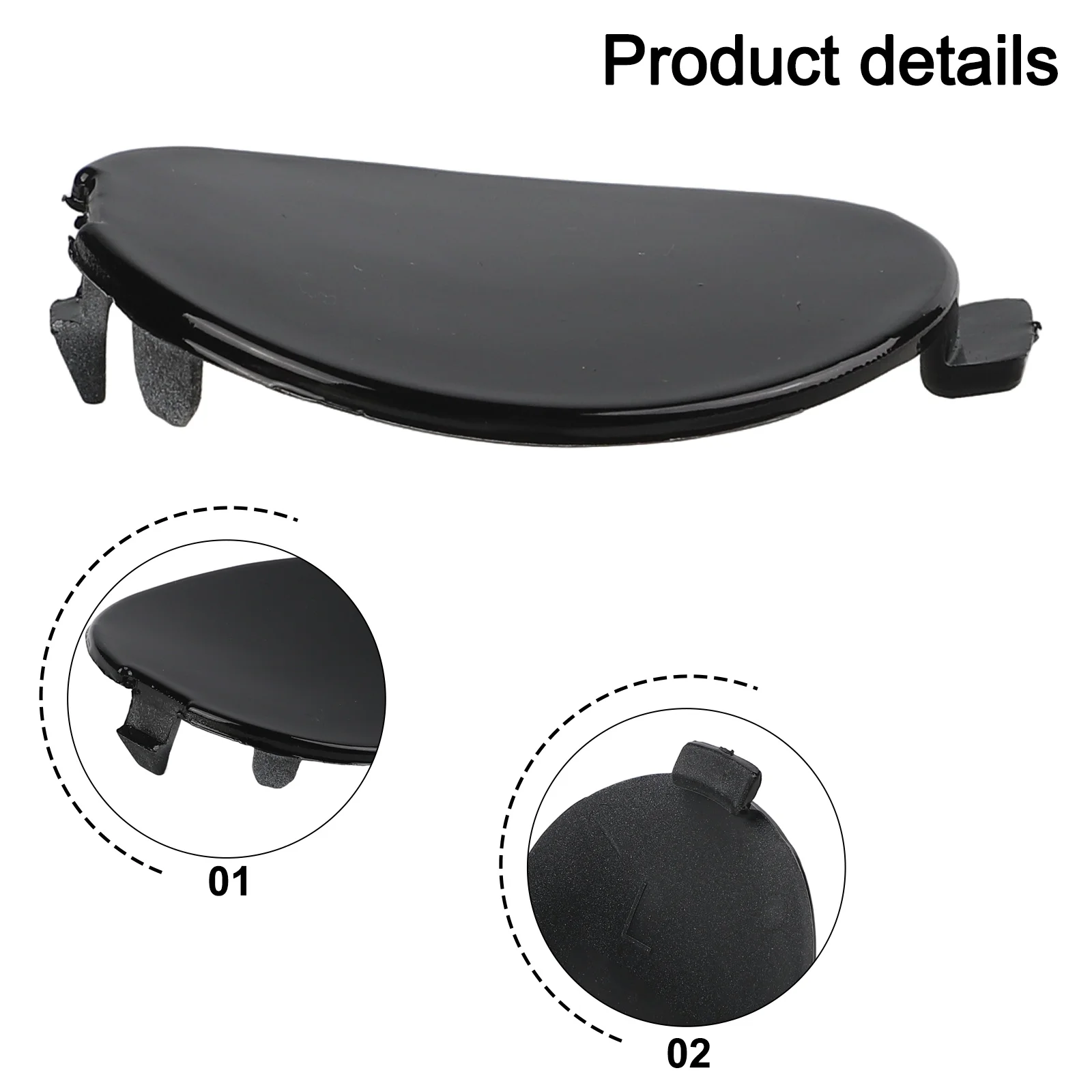 

Крышка для фаркопа, бампер, крышка для фаркопа, ремонт автомобиля, окрашенная в черный цвет, простая установка, улучшенный эстетический номер детали OEM