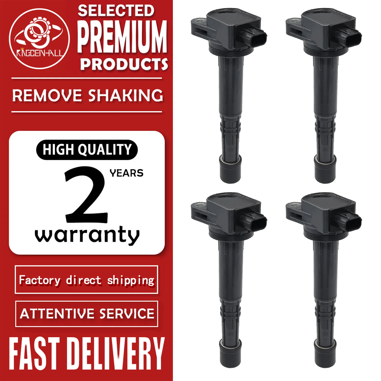 Wear Parts Coil Ignition Compatible With Honda CR-V Civic Accord Crosstour Acura ILX L4 2.4L 30520-R40-007 Coil Pack