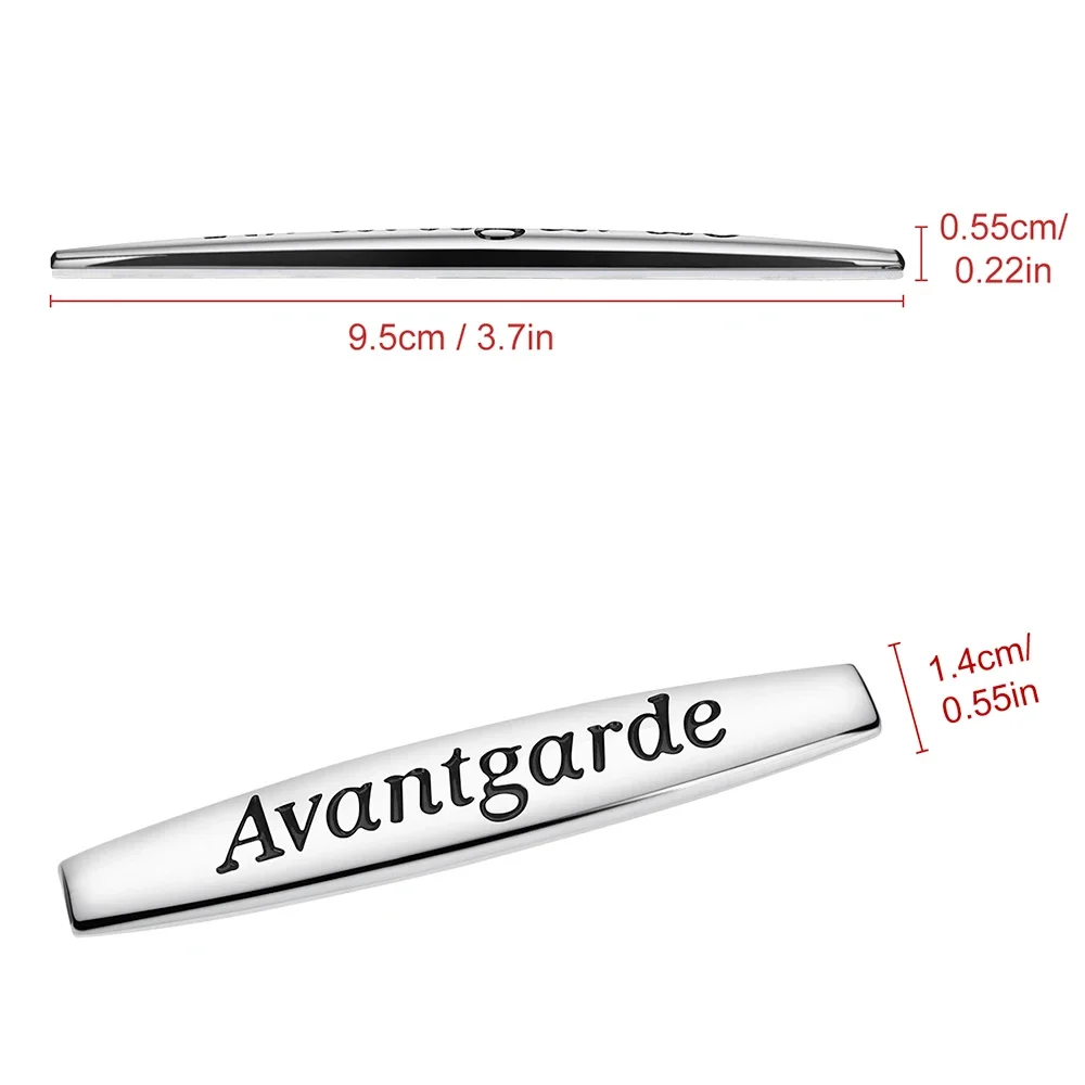 2pcs Avantgarde Elegance Logo Fender Sticker For Mercedes Benz C E Class C180 W203 W204 W204 C300 E300 E320 E350 W211 W212 W213 view 2