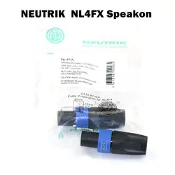 10PCS NEW AND High quality FOR Neutrik brand New type NL4FX Speakon 4 Pole Plug Male Audio Speaker Connectors