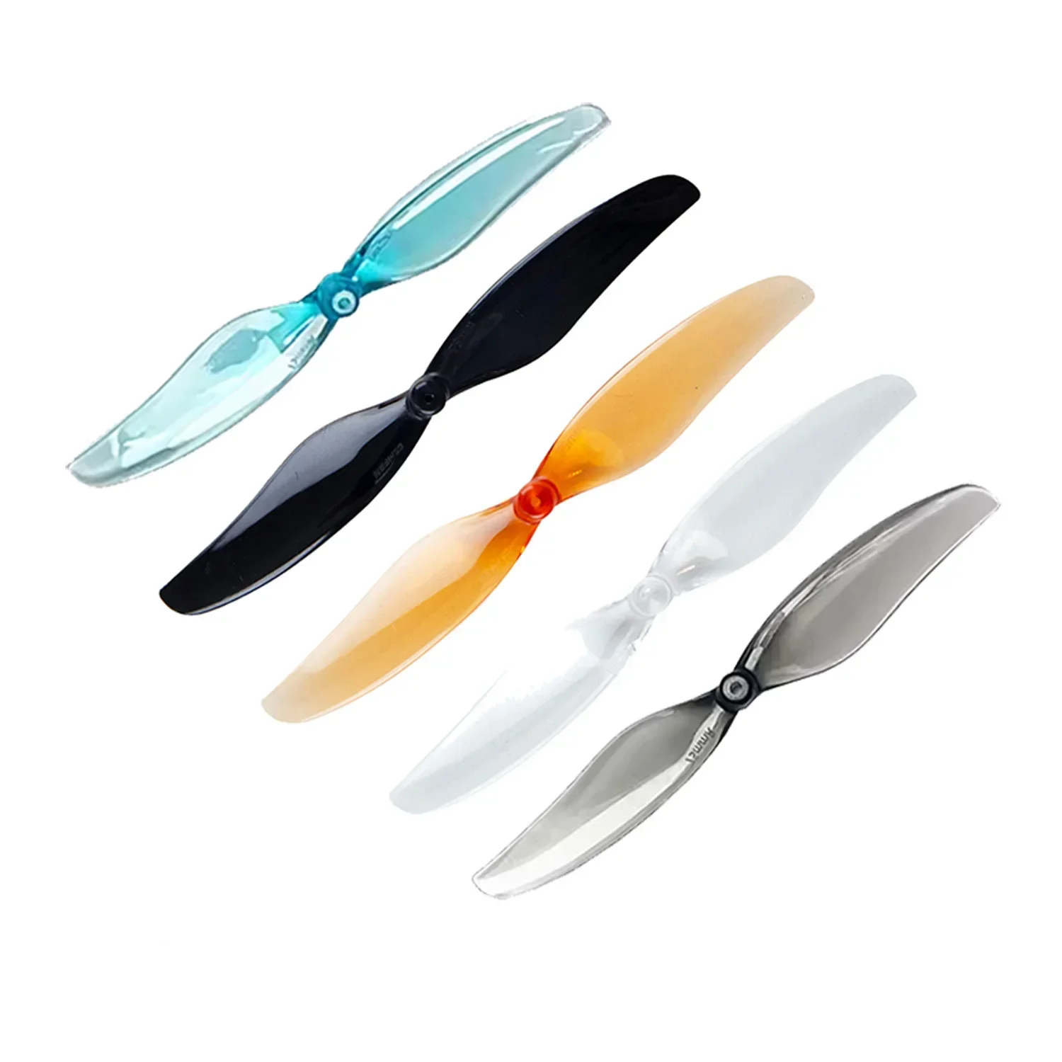 ใบพัด Gemfan 75 มม. 2 ใบพัด ทำจากพลาสติก PC ขนาด 1 มม. 1.5 มม. สำหรับโดรน Tello FPV Freestyle 3 นิ้ว Hurricane อะไหล่ทดแทนสำหรับงาน DIY จำนวน 4 คู่