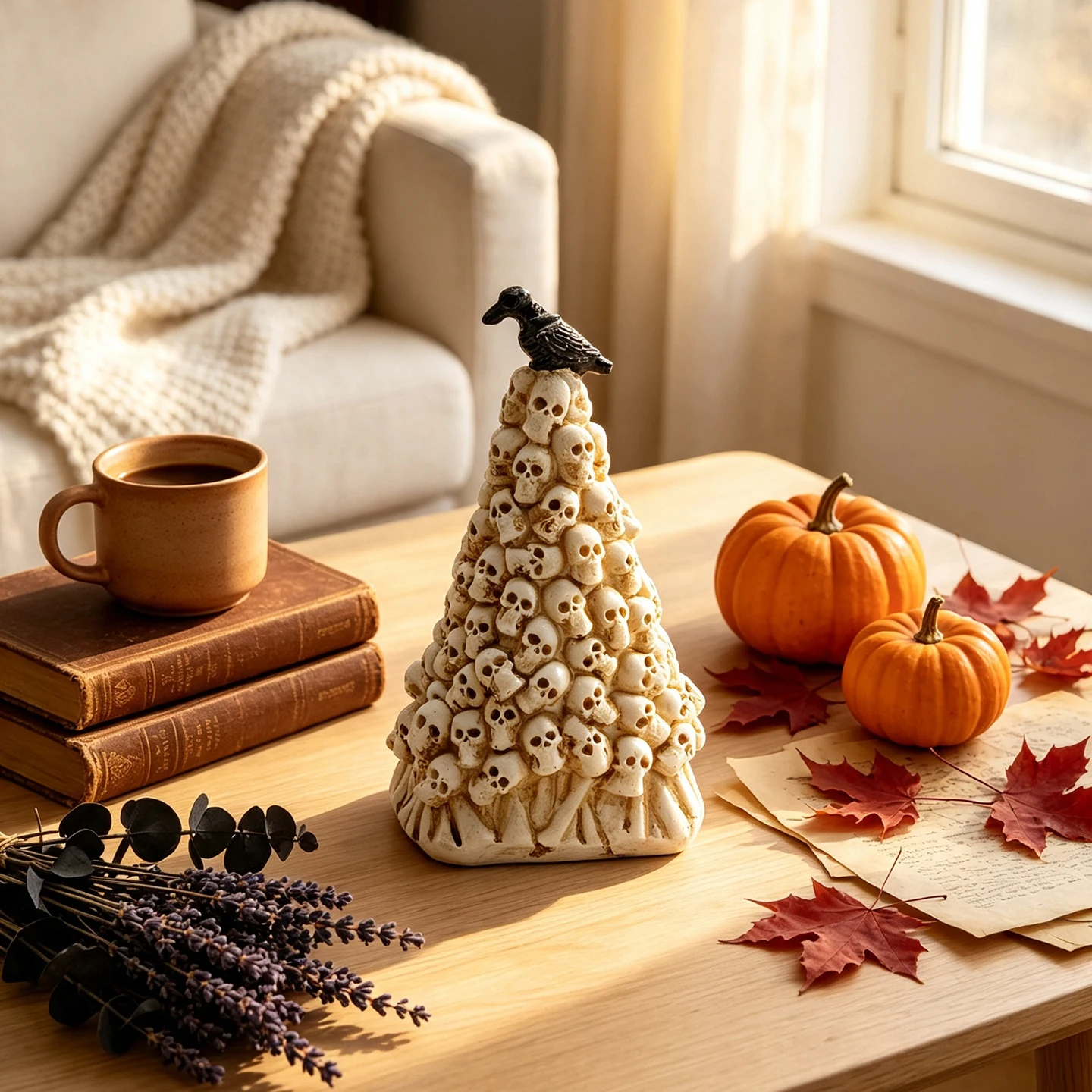 Halloween Skull Tower Figurine 2