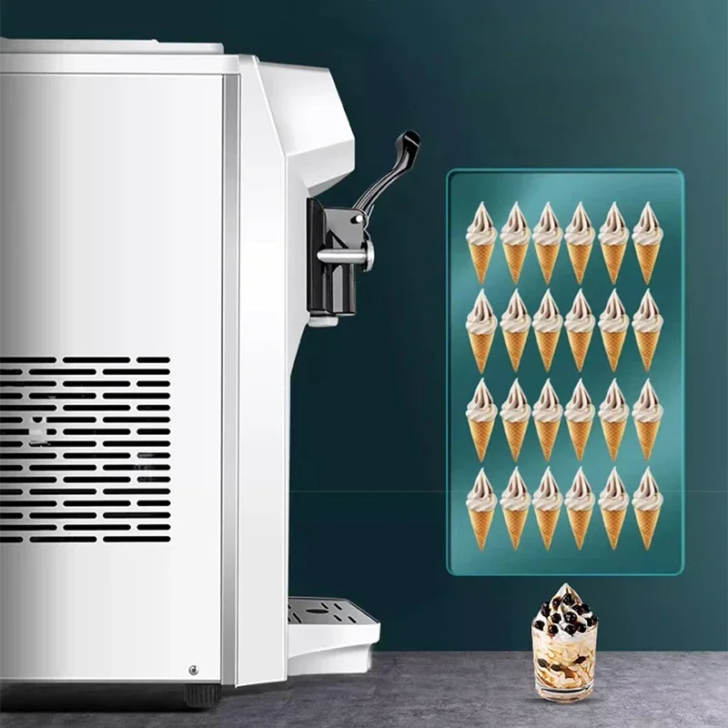 상업용 소형 에너지 절약 아이스크림 기계, 미니 소프트 아이스크림 기계, SKF-AT1016 13L/H, 신제품