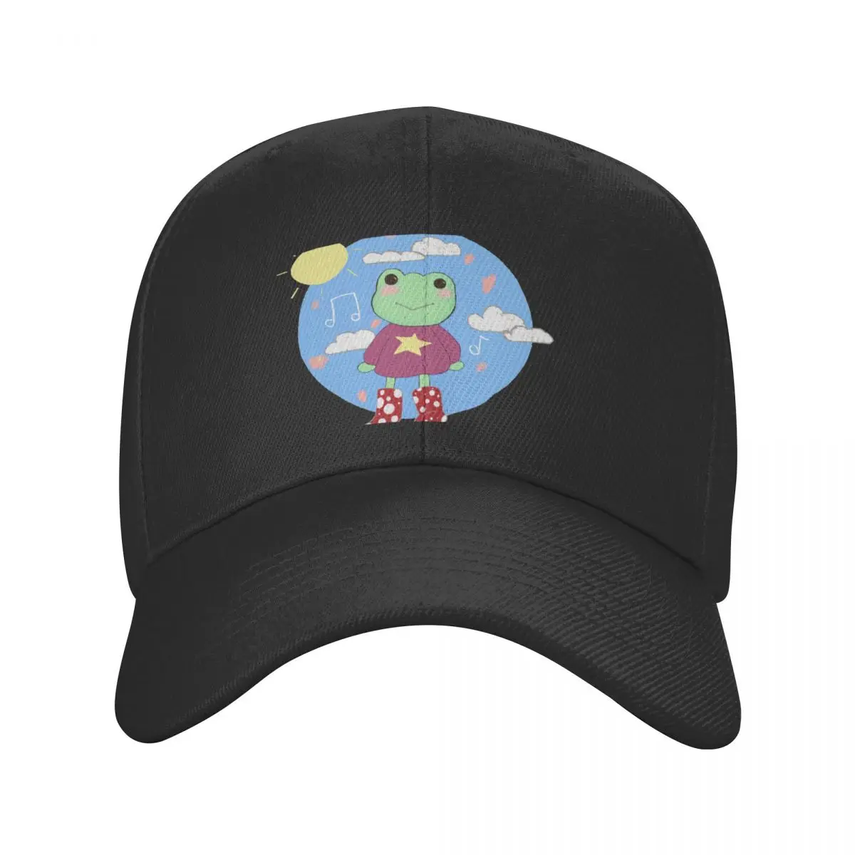 Happy day frog Baseball Cap dad hat fashionable beach hat Women Hats Men's