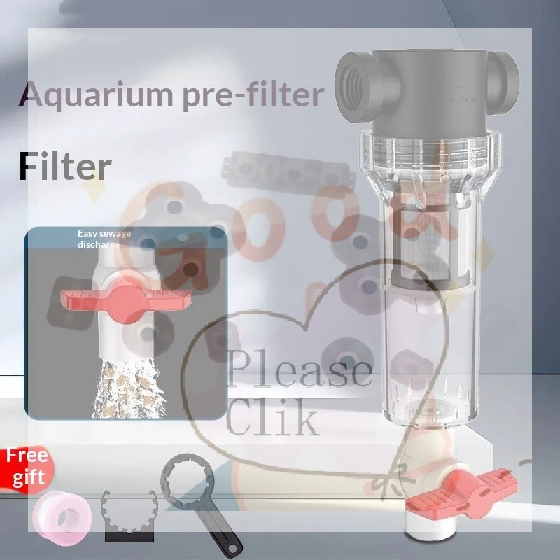 【HG】Female Thread Aquarium Feces Separator Precision Filtration Efficient Separation Fish Waste Collector Self-Cleaning