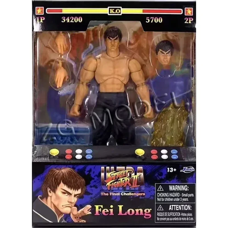 In Stock Original JADA TOYS Street Fighter Cammy Red Ken Guile Dee Jay Blanka Sagat Chun Li Gray Ryu M Bison Dhalsim Model Toy view 3