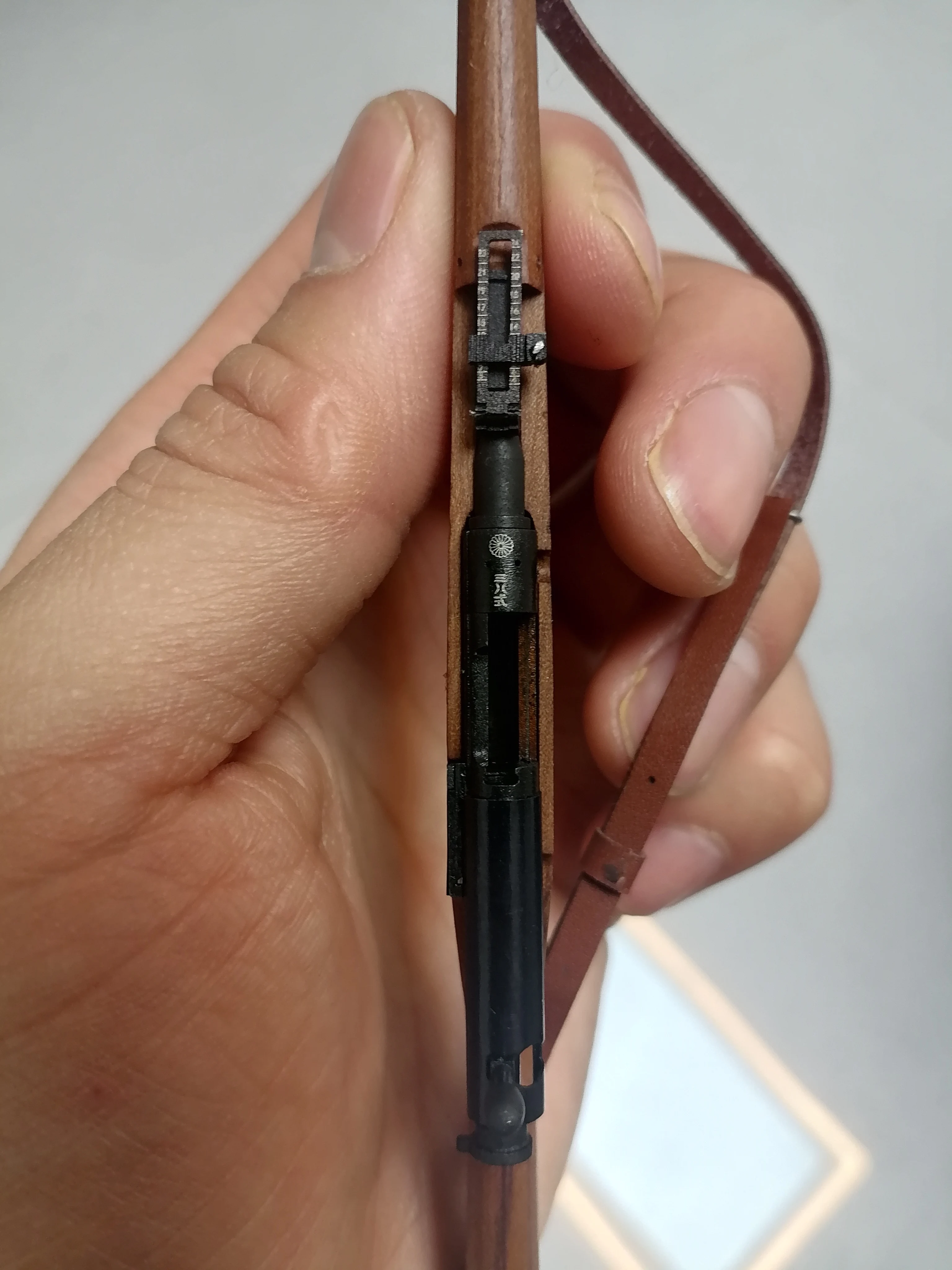 1:6 اليدوية سلسلة الحرب العالمية الثانية مسدس لعبة خشب متين معدن نوع 38 بندقية تجميع نموذج بندقية لشخصيات العمل