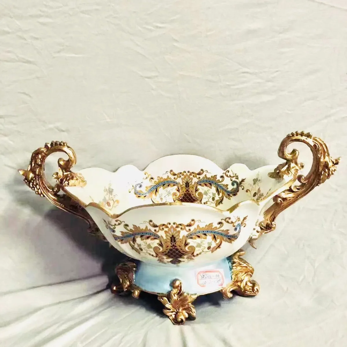 

European vase ceramic fruit bowl dried flower decorative utensils desk living room soft handicrafts