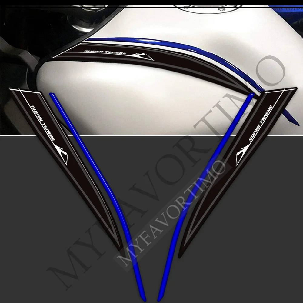  Motorcycle Tank pad Gas Fuel Oil Kit Knee protection 3D stickers decals For Yamaha Super Tenere XT1200X XT1200Z XT1200ZE