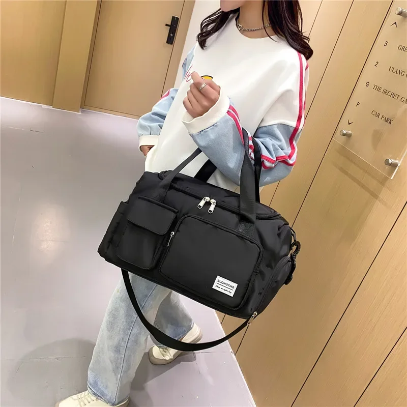 High Quality Foldable Storage Sports Fitness Bag for Women Large Capacity Dry Wet Separation Travel Bags Luggage Backpack