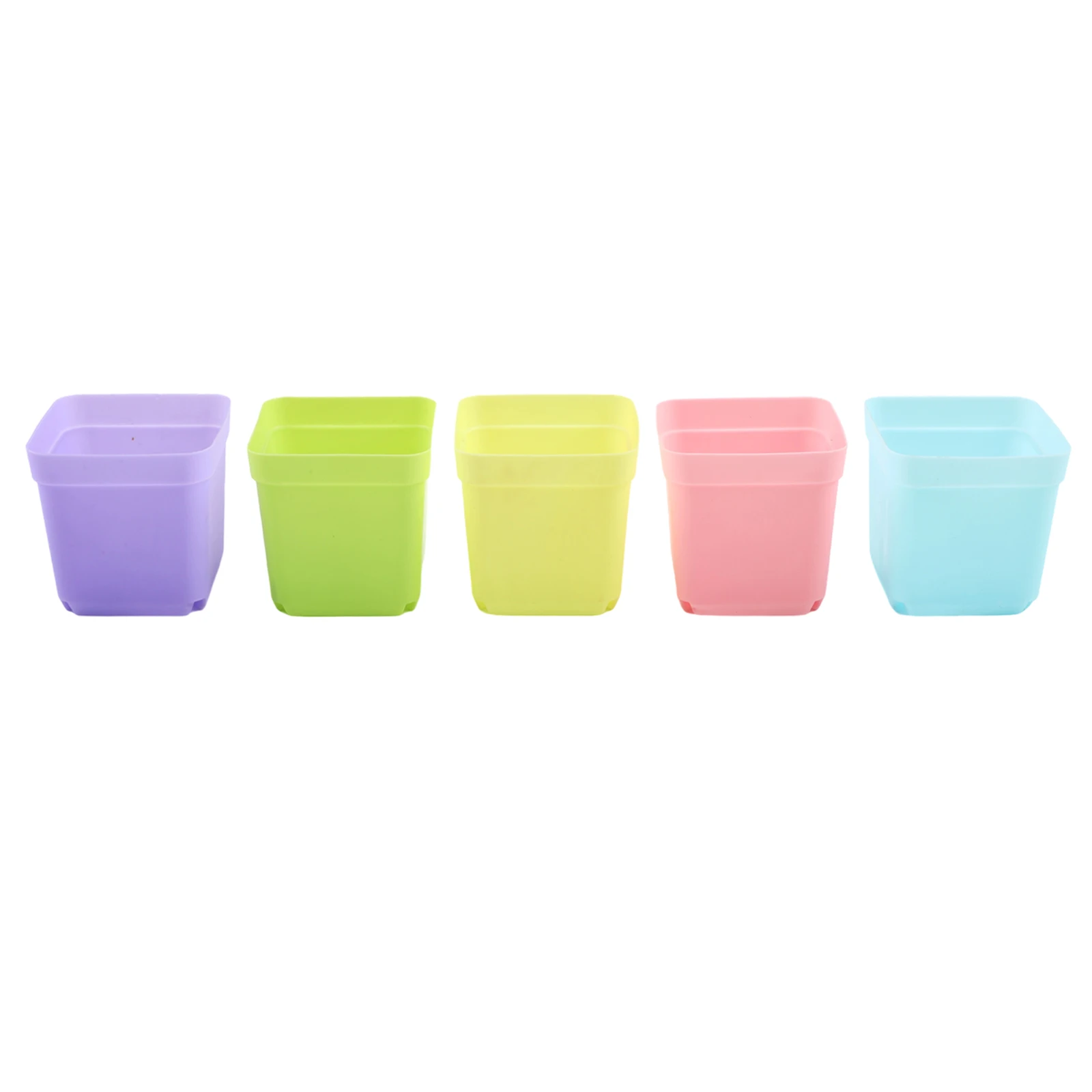 For Mini Plastic Flower Pots 20 Pack for Indoor Plants and Succulents with Bottom Drain Holes for Home Office Decoration Use