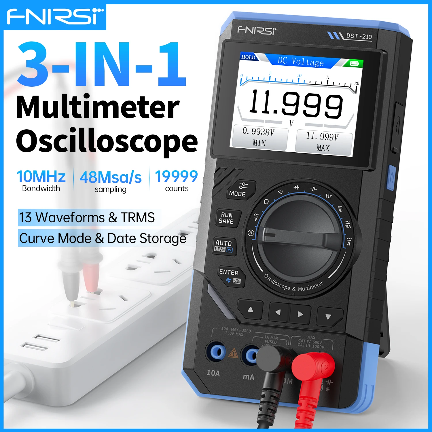 מולטימטר DST-210 מ- FNIRSI – דיווח מפורט על בדיקת מתקדם, תקף ואמין למשתמשים מקצועיים ומבוסטים