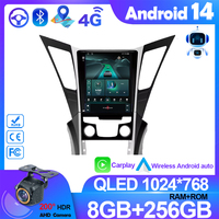 9.7 inch Carplay Android14 for Hyundai Sonata YF 8 2010-2017 2018 Auto Radio Multimedia Player Stereo GPS Navigation 5G WIFI DVD