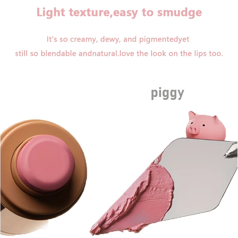 PAGE VINE Pocket Blush Stick 6 Color Lip And Cheek Hydrating Stick Highlights To Brighten Natural Hydrating Muscles image 6