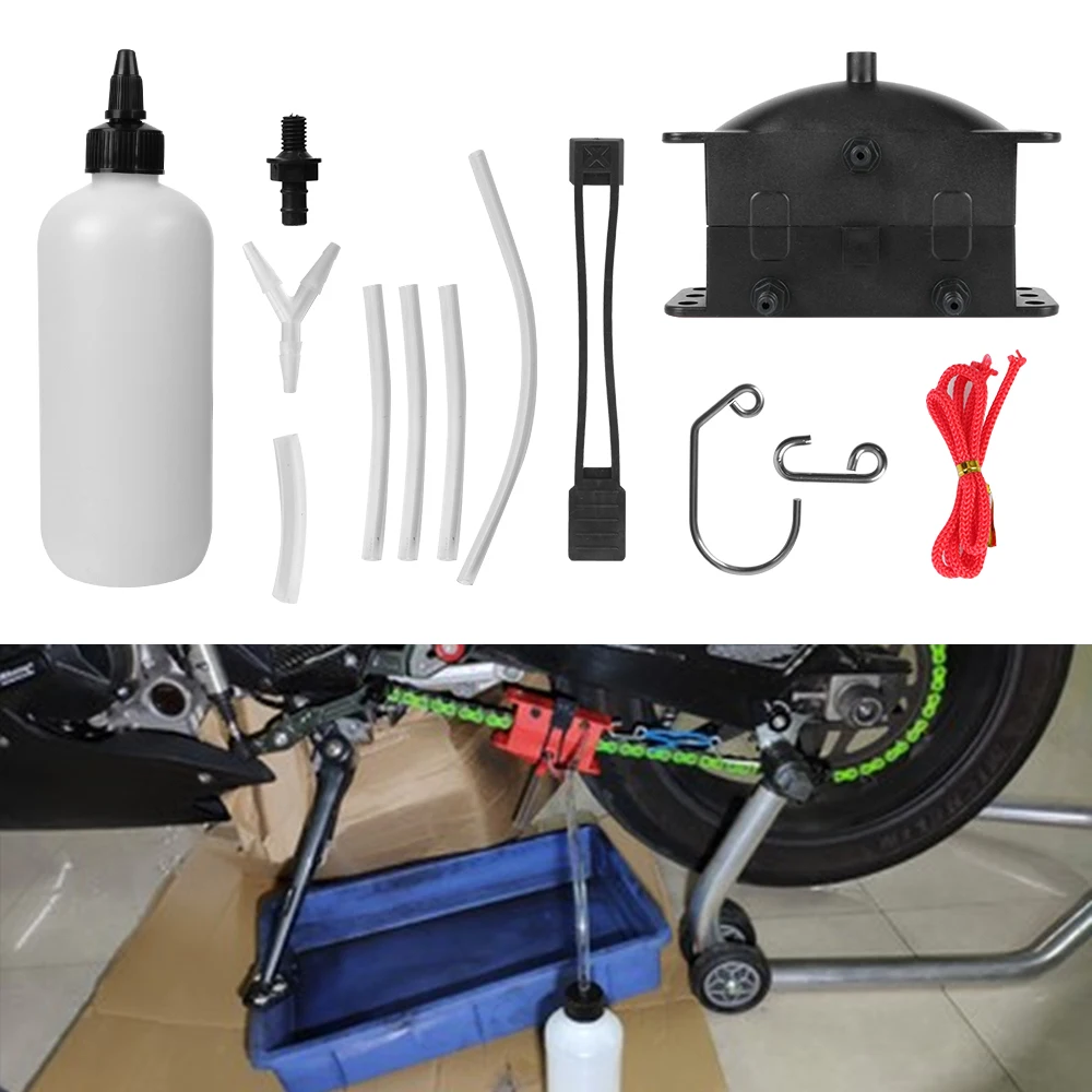 Kit de Nettoyage de Chaîne de Moto, Brosse d'Entretien, Outil de Nettoyage d'Engrenages, Dispositif d'EquiLube