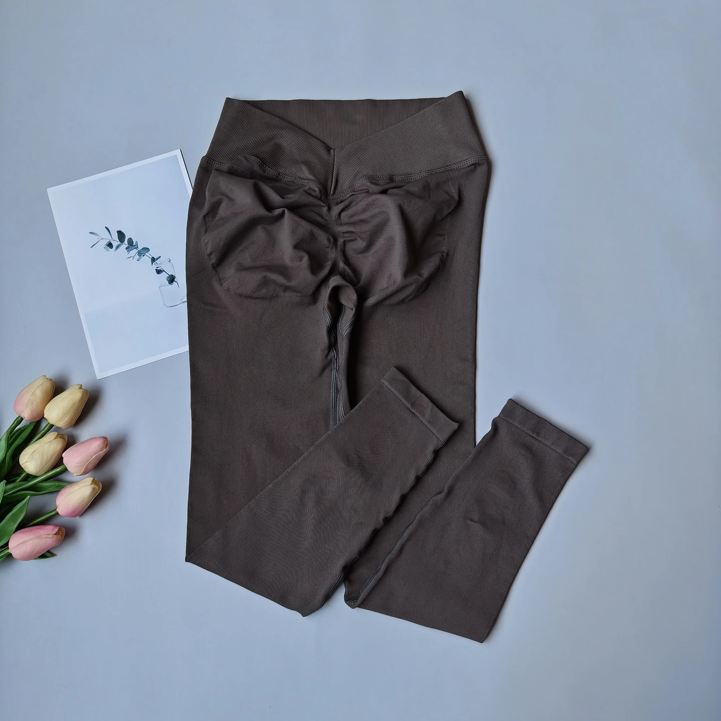 Damen High-Waist Yoga-Leggings, Pfirsich-Hüft-Yoga-Hose, Hüftstraffende Fitness-Sportleggings, Nahtlose Gym-Hose, Pilates-Hose – Detail 11