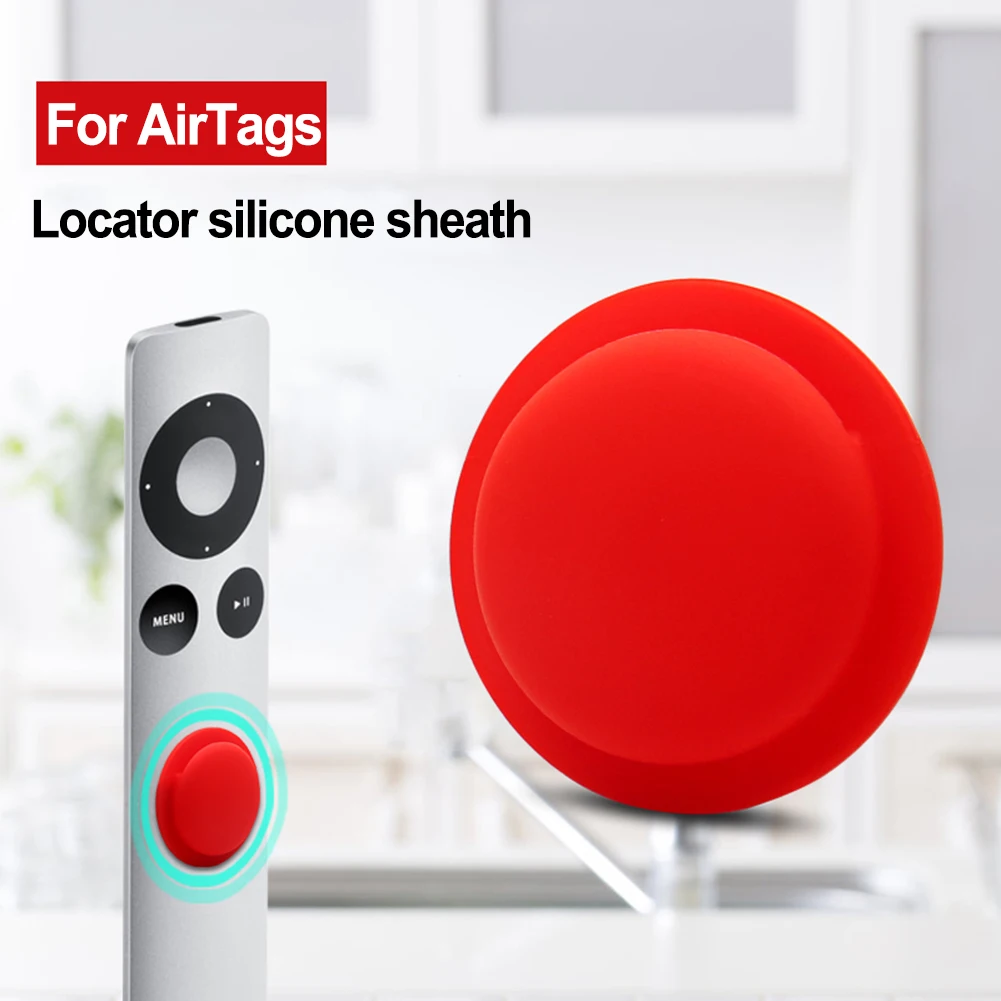 Silicone Self Adhesive Case For For Airtags Positioner Secure Protection For For Pets Simple And Elegant Design