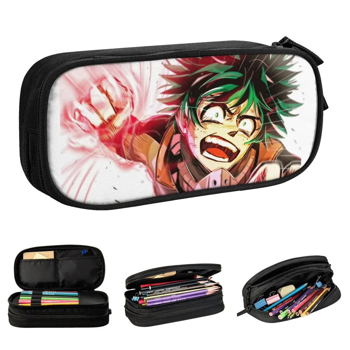 My Hero Academia Pencil Cases Pen Bag Girl Boy Big Capacity School Supplies Cosmetic Pencil Pouch