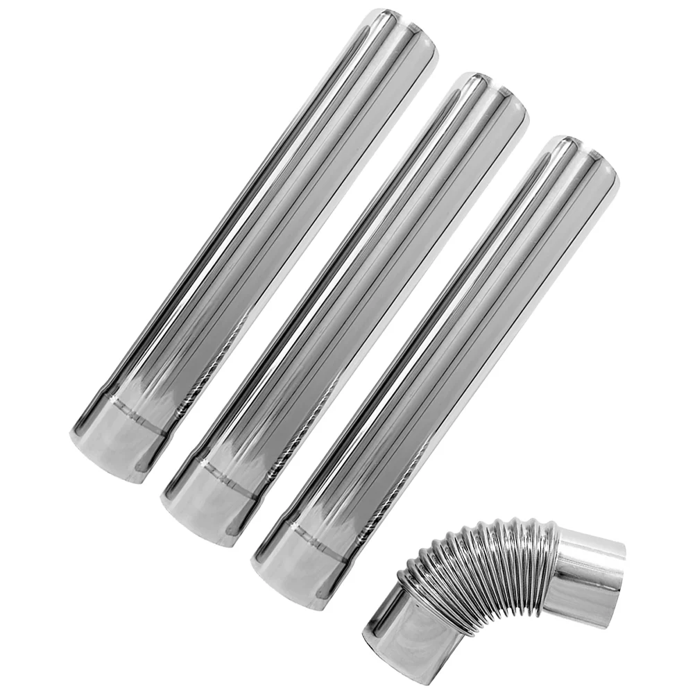 Chimney Flue Pipe Gas Water Heater Stainless Steel Exhaust Trachea Check Valve 90° Elbow 500 Straight Smoke Duct