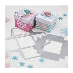 Mini boîte carrée avec couvercle, moule de gaufrage artisanal, matrices de découpe en métal pour bricolage décoratif, scrapbooking, album, carte exécutif, nouveau, 2022