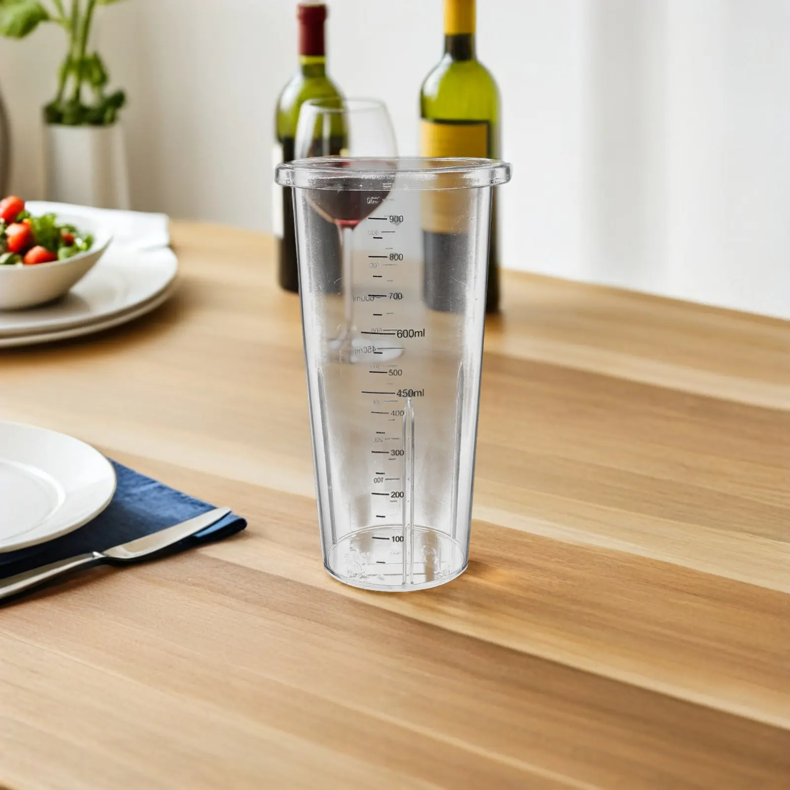 1000ml Clear Plastic Blender Cup Replacement – Heat-Resistant Mixing Container for Smoothies, Juices & Kitchen Measuring