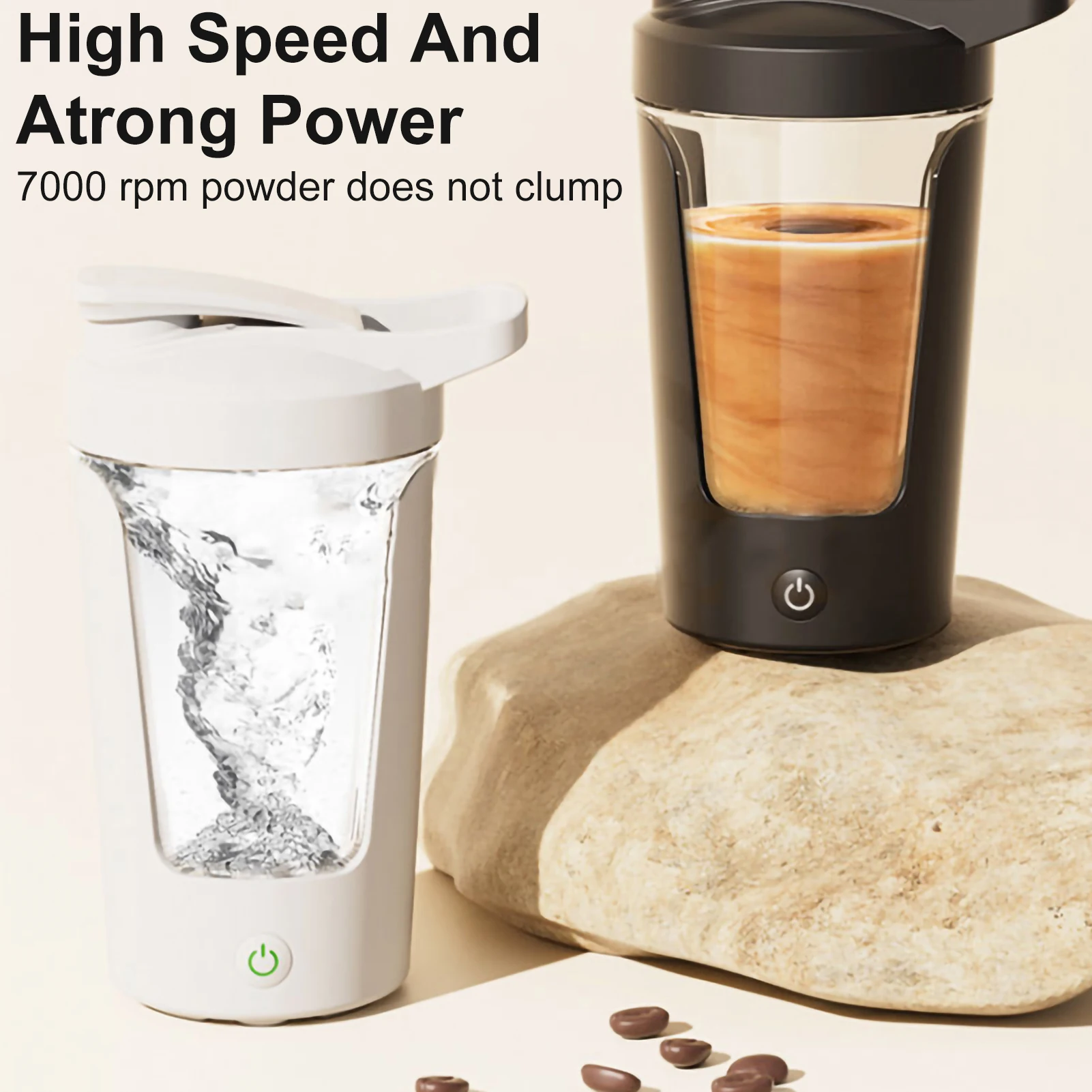 450Ml Automatic Mixing Cup Portable Protein Powder Shaker Bottle Electric Mixer Mute Portable Blender Kettle Kitchen Tools