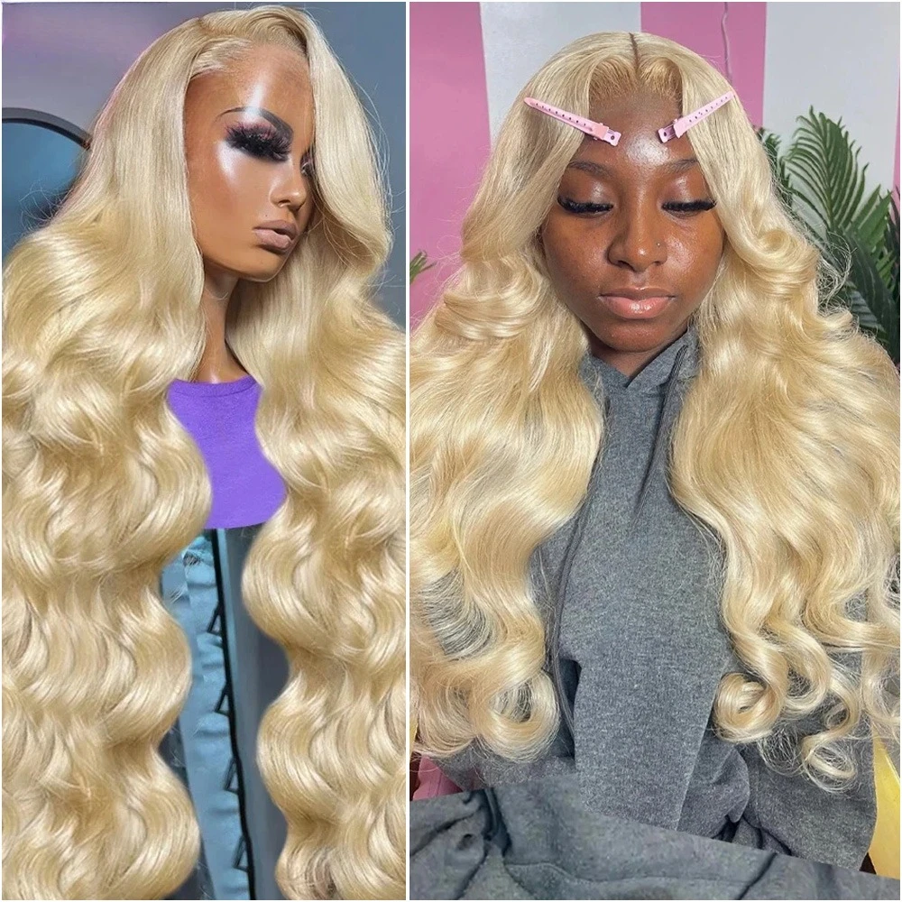 

36-38 дюймов, 13x4, 13x6, парик с HD-кружевной передней частью, парик из натуральных волос 613 светло-русый, с волнистым укладом, предварительно выщипанный, плотность 220, окрашенный парик из натуральных волос