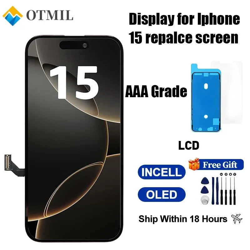 oled-display-for-iphone-15-full-hd-61-inch-lcd-touch-screen-digitizer-replacement-parts-with-repair-kit-and-screen-protector