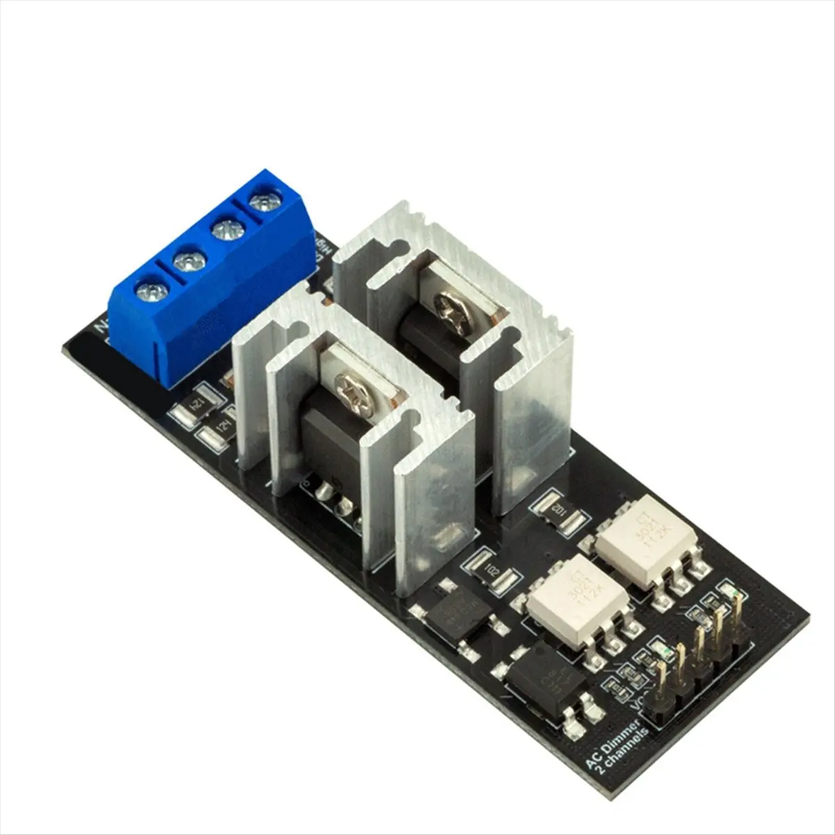 T35C AC Light Dimmer Module 2 Channel 3.3V/5V Logic AC 50/60H 220V/110V Light Dimmer Module for Lamps Elements Fans Pumps