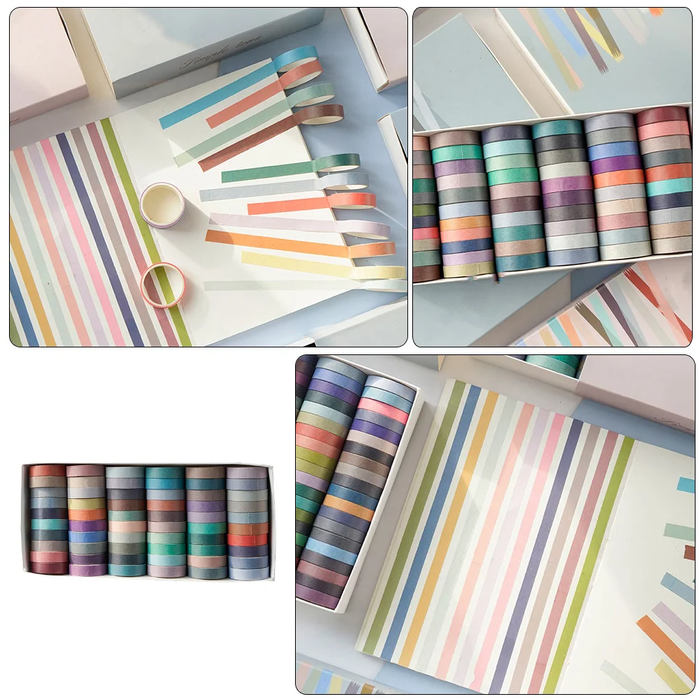 

60 Rolls Colorful Self-Adhesive Gift Decorative Stickers Premium Quality Festival Gift Wrapping Labels Decals Present Decoration